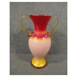 Vintage MCM Kanawha Glass Amberina Vase
