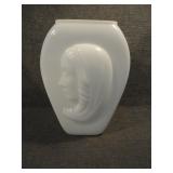 Vintage Phoenix Glass Milk Glass Madonna Vase