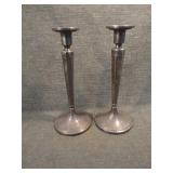 Vintage Set EPNS Evans Silver Plated Candlesticks