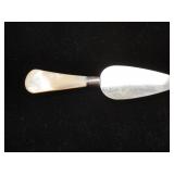 Antique Sterling & Mother of Pearl Cheese Knife