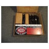 Set of 8 Vintage ADCO Auburn Die Cutting Punches
