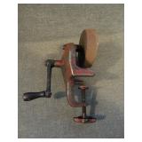 Antique Hand Crank Bench Grinder