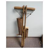 Antique Hand Held Double Hopper Corn Planter