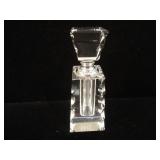 Signed Oleg Cassini Cut Crystal Perfume Bottle