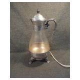 Vintage Sheridan Silver Carafe w/Warming Bowl