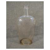 Antique MJ Doran Flask Embossed Rochester NY