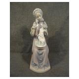 Vintage Lladro Sewing a Trousseau #5126 Figure