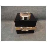 Vintage MCM Black Lucite Nico 8 Cube Table Lighter