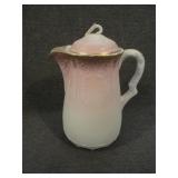 Antique KTK Knowles Taylor Knowles Pink Coffee Pot