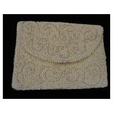 Vintage Seed Beaded Wristlet Purse - Belgium