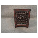 Antique JE Stevens Patd 1898 Cast Iron Coin Bank