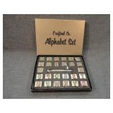 Vintage Craftool Leather 3/4' Alphabet Stamp Set