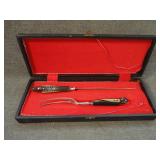 Vintage Alfred Haddad Jezzine Lebanon Carving Set