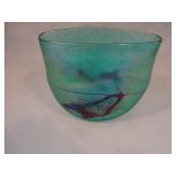 Vintage Signed Robert Held Art Glass Pillow Vase