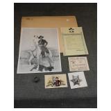 Lot of 1950's Hopalong Cassidy Fan Club Items