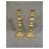 Vintage Pair of Rostand Solid Brass Candlesticks