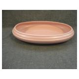 Vintage Pink Abingdon Pottery Large Oval Low Bowl