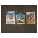 Lot of (3) 1986-7 Bo Jackson & Jose Canseco Rookie