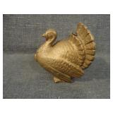 Antique AC Williams Cast Iron Turkey Still Bank