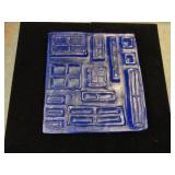 Vintage MCM Smalandshyttan Glass Tile 9' x 9 1/2'