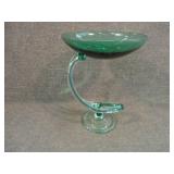 Vintage Jozefina Krozno Art Glass Octopus Compote