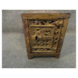 Antique JE Stevens Patd 1898 Cast Iron Coin Bank