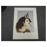Vintage Ramon Santiago Signed Clothesline Print