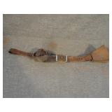 Antique Authentic Cow Bell w/Leather Strap