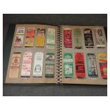 Lot of 169 Vintage Matchbook Covers with Album