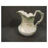 Antique OC Co. Limoges Porcelain Pitcher Gold Gilt