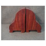 Vintage Pair of Stacked Wood Bookends