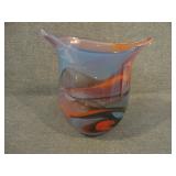 Vintage Murano Style Blown Art Glass Vase