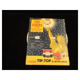 Vintage Tip-Top Bread Know Your States Game Card