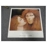 Vintage Ramon Santiago Signed Beauty Beast Print