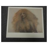 Vintage Ramon Santiago Lady Di Fine Art Print