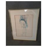 Vintage Signed Ltd Ed Susan Sahall Ballerina Print