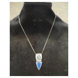 Vintage Carolyn Pollack Sterling & Lapis Pendant