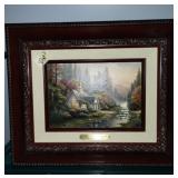 Art framed Thomas Kinkade painting  11.5x10.5