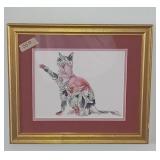 Whimsical watercolors silhouette