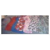7 XL uniform shirts mickey mouse butterflies