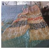 3 sets of curtains mixed colors bohemian