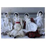 8' porcelain doll lot