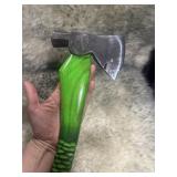Vibrant Green Custom Handled Hatchet