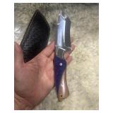Fixed Blade Hunting Knife Leather Sheath