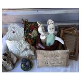 Folk Art Antique Booth Lot Envelope Holder