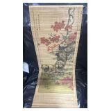Chinese Bamboo Scrool Wall Hanging - great shape