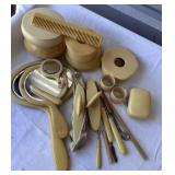 Vintage Plastic Vanity Accessories - LARGE LOT