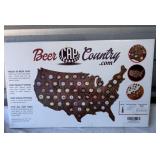 Beer Country United States Cap Wall Hanging NIB