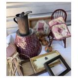 Vtg Cat Hot Pads Folk Art Antique Mall Lot
