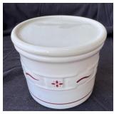Longaberger crock pint with lid